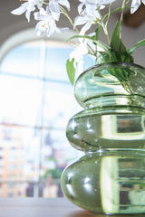 Renethorne Green Vase detail view