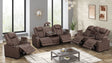 Rima Brown Air Leather Reclining 3-Piece Living Room Set from Decor Furniture