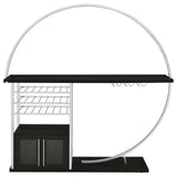 Risley home bar plastic glides under base