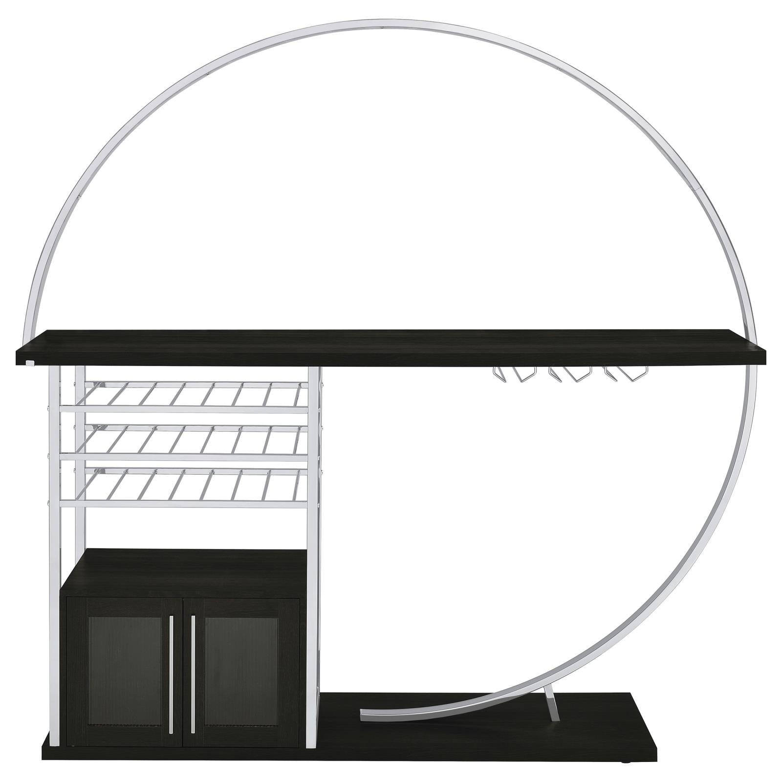 Risley home bar plastic glides under base