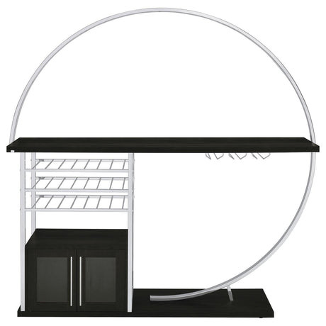 Risley home bar plastic glides under base