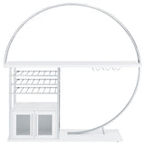 Risley bar white high gloss finish close-up