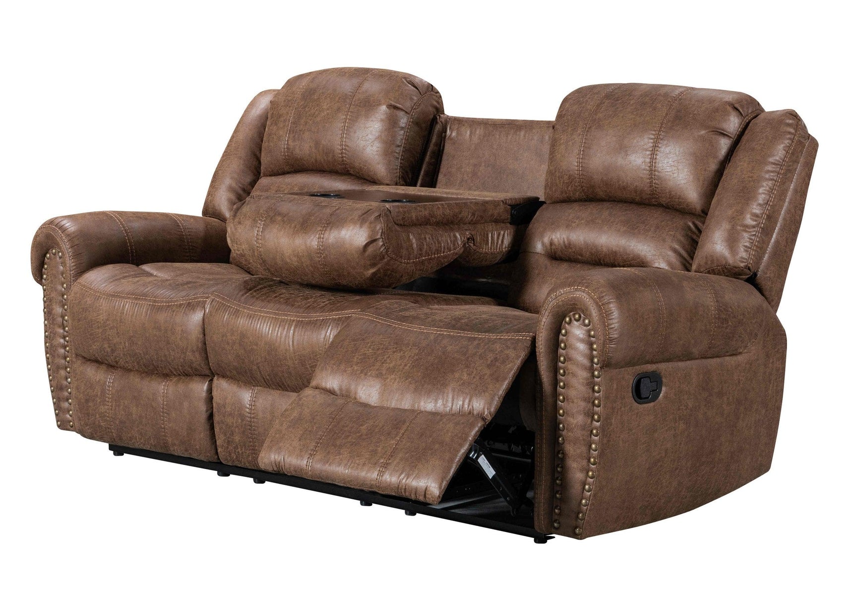 Rivercreek reclining sofa set arranged in a modern living room