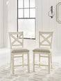 Robbinsdale Antique White Counter Height Barstool from Decor Furniture
