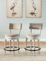 Robbinsdale Antique White Counter Height Barstool from Decor Furniture