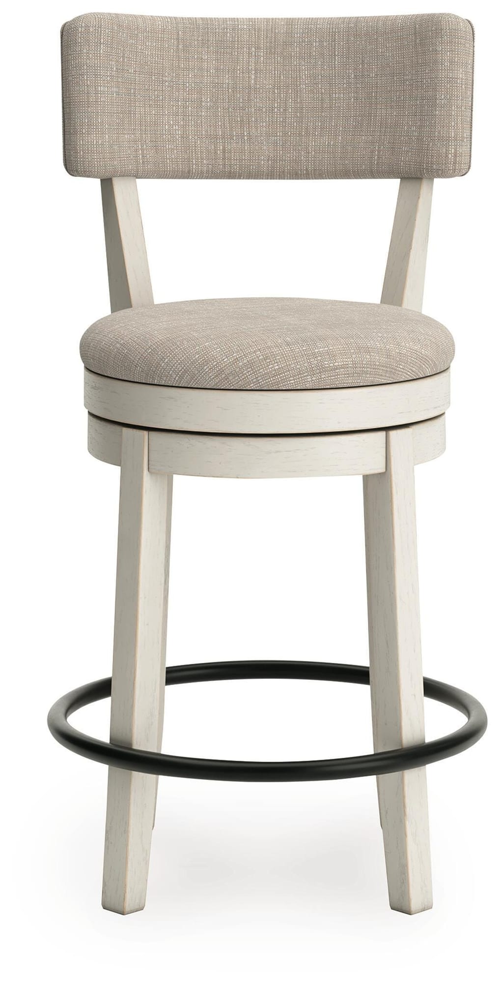 Robbinsdale Antique White Counter Height Barstool view 4
