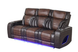 Robin Brown Air Leather Reclining 3-Piece Living Room Set view 7
