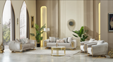 Verona Beige Velvet Living Room Set