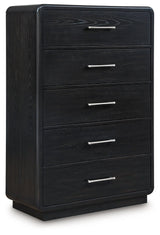 Rowanbeck chest side angle showing curved edges