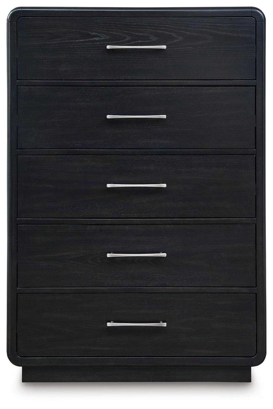Rowanbeck chest of drawers open drawer view