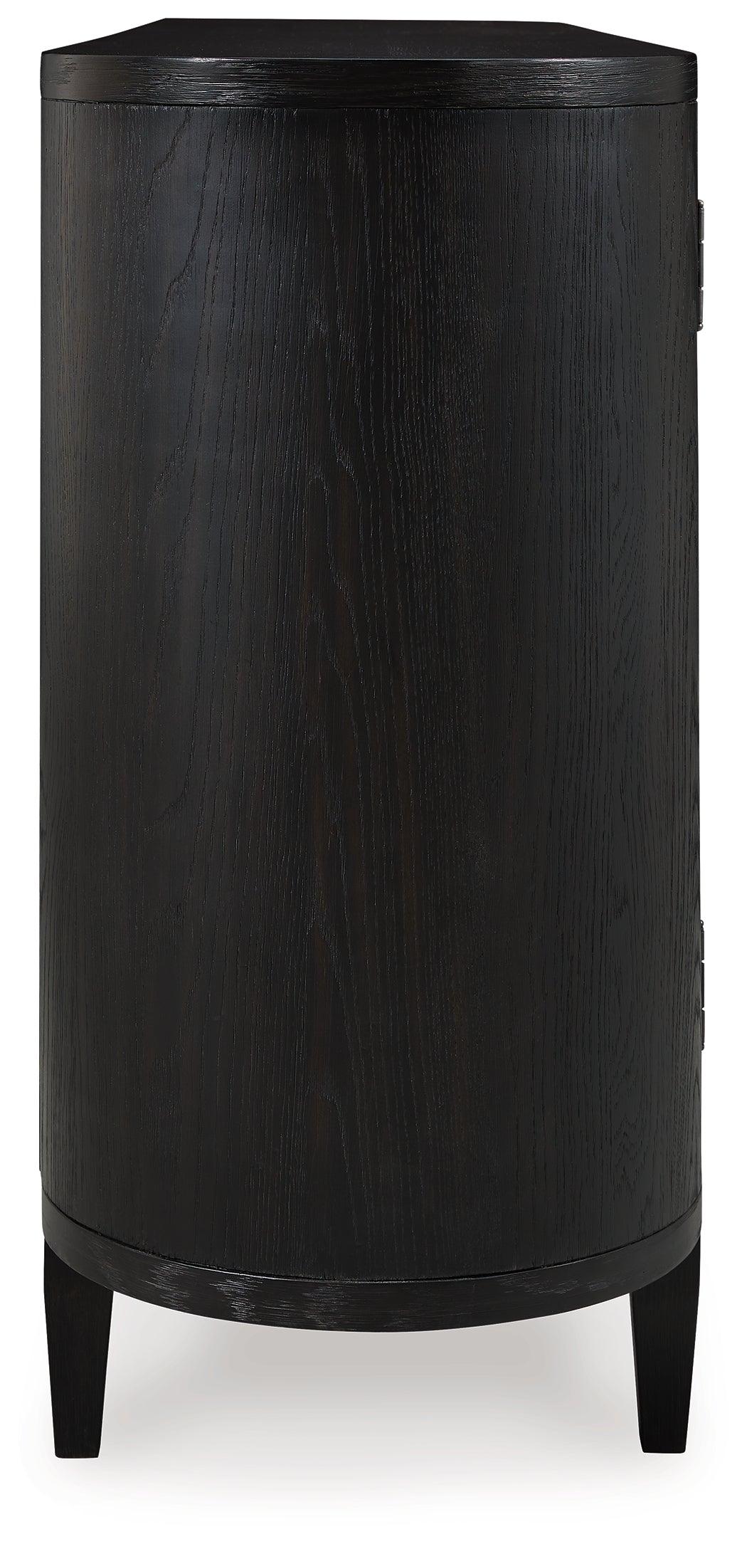 Rowanbeck Black Dining Server side profile