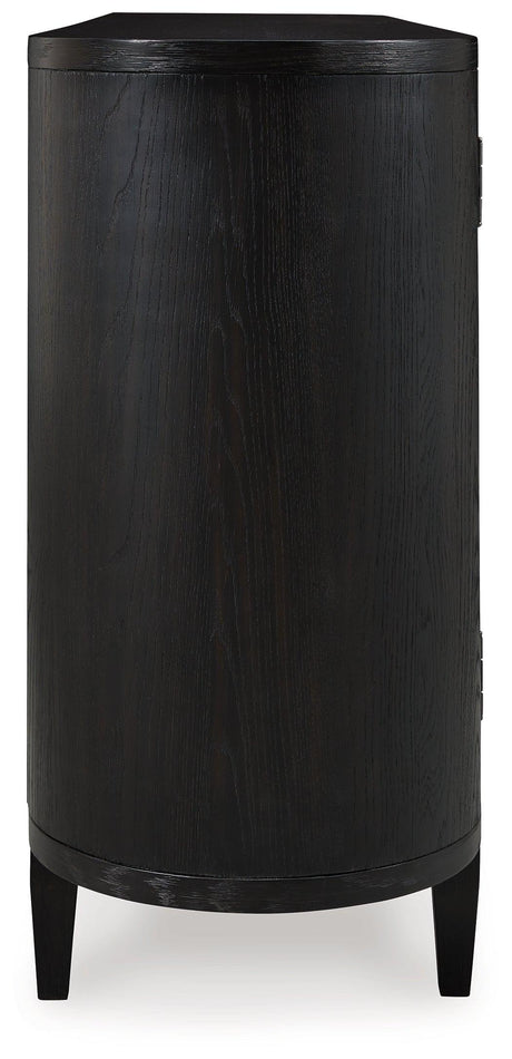 Rowanbeck Black Dining Server side profile