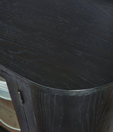 Rowanbeck Black Dining Server in modern dining room