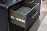 Rowanbeck Black Dresser waterfall edges detail