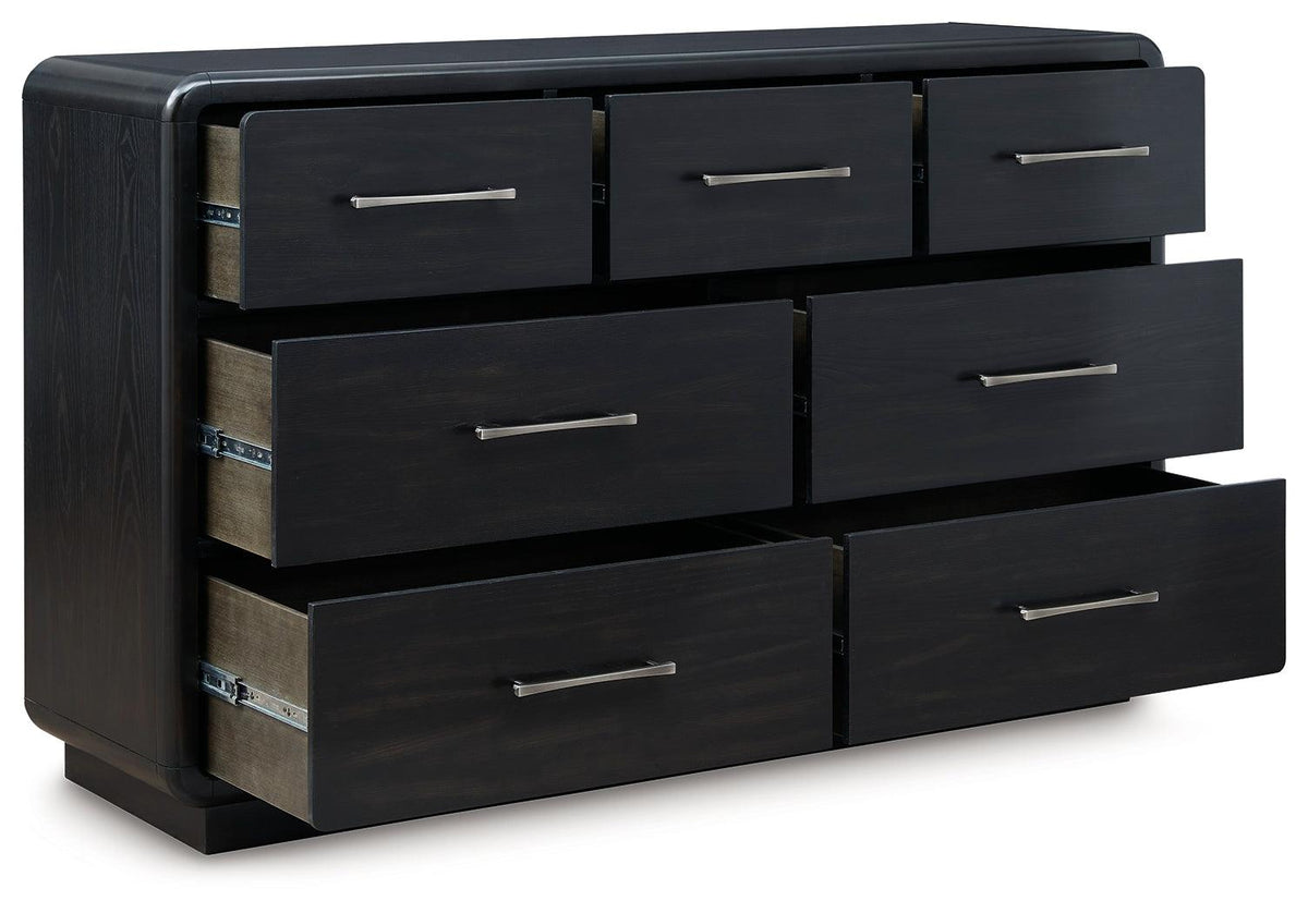 Rowanbeck Black Dresser drawer interior