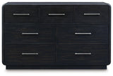 Rowanbeck Black Dresser side profile