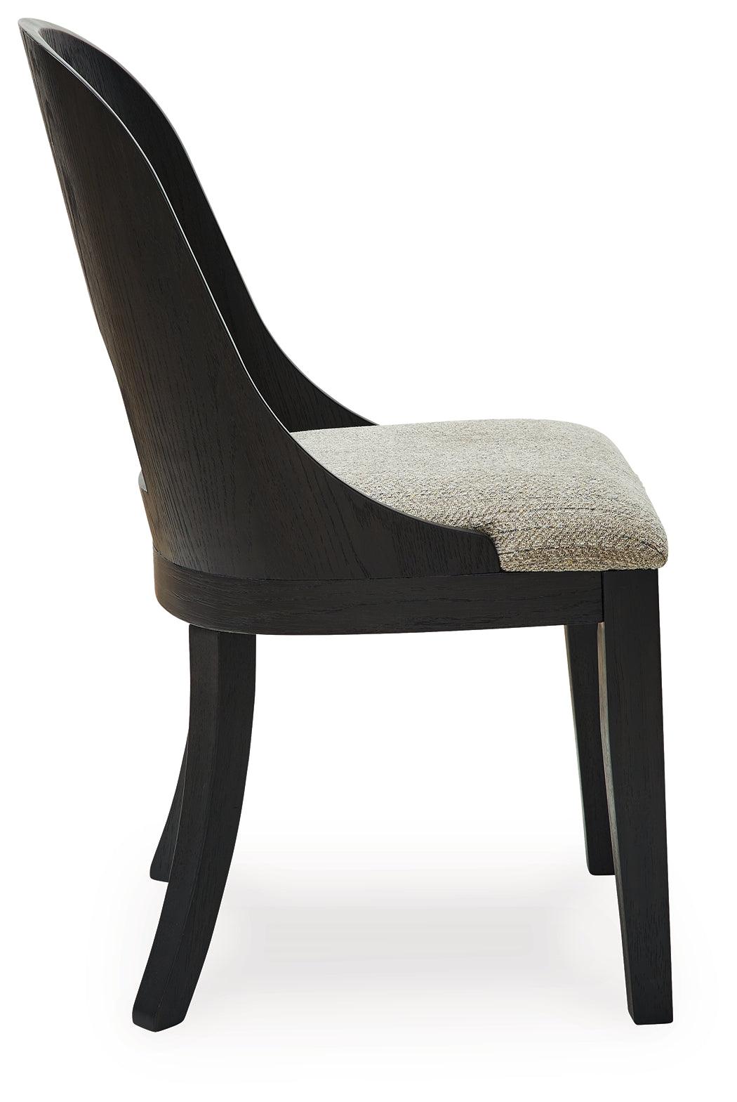 Rowanbeck chair in dining room setting