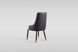 Roxy Black and Bronze 5 or 7-Piece Dining Set with Sintered Stone Table and Toni Chairs view 5