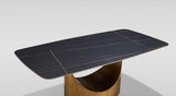 Roxy Black and Bronze 5 or 7-Piece Dining Set with Sintered Stone Table and Toni Chairs view 9