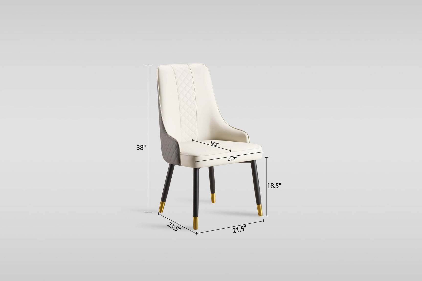 Roxy White and Bronze 5 or 7-Piece Dining Set with Sintered Stone Table and Toni Chairs view 6