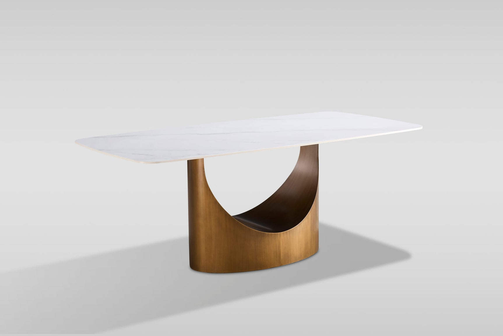 Roxy White and Bronze 5 or 7-Piece Dining Set with Sintered Stone Table and Toni Chairs view 8