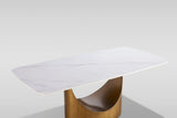Roxy White and Bronze 5 or 7-Piece Dining Set with Sintered Stone Table and Toni Chairs view 10