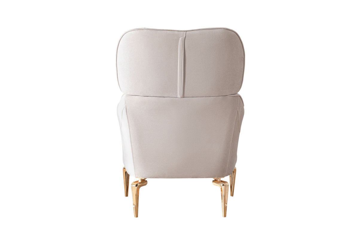 Side profile of loveseat