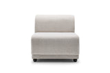 main view of Jenna Ivory 3-Piece RAF sectional sofa