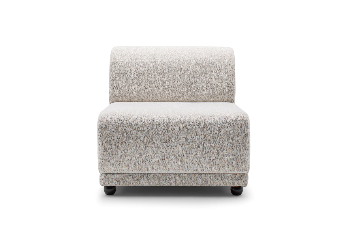 main view of Jenna Ivory 3-Piece RAF sectional sofa