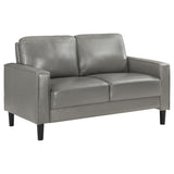 Ruth 2-Piece Upholstered Track Arm Sofa Set Grey main front view