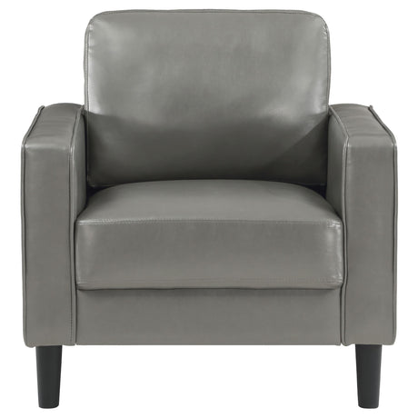 Ruth 3-Piece Upholstered Track Arm Sofa Set grey, detail view
