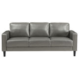 Ruth 3-Piece Upholstered Track Arm Sofa Set grey, main view