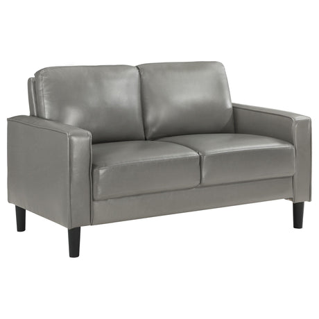 Ruth 3-Piece Upholstered Track Arm Sofa Set grey, main view