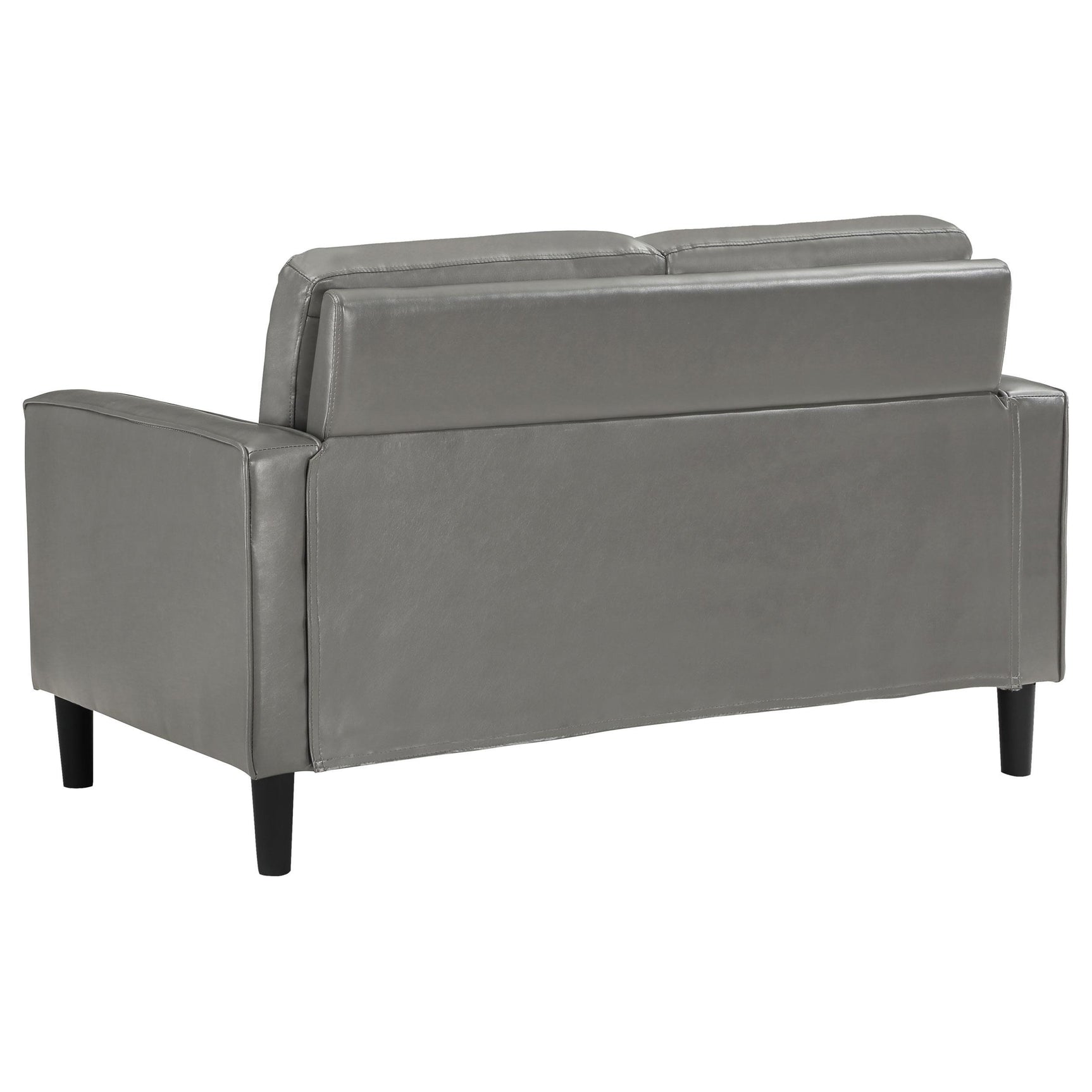 Ruth 3-Piece Upholstered Track Arm Sofa Set grey, detail view