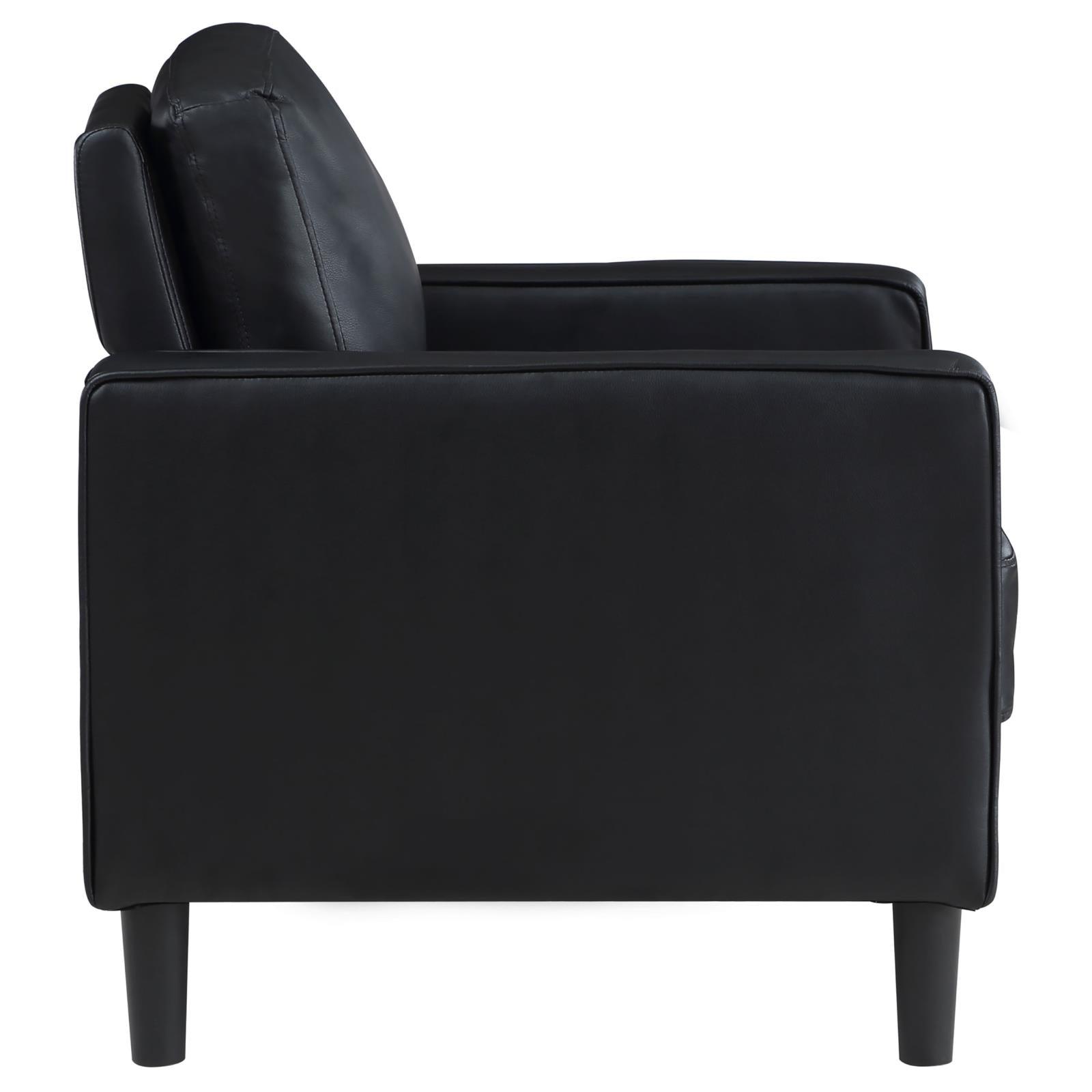 Armrest and seat cushion detail