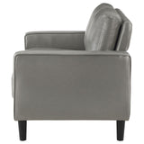 Top view of Ruth Loveseat cushions and seat depth