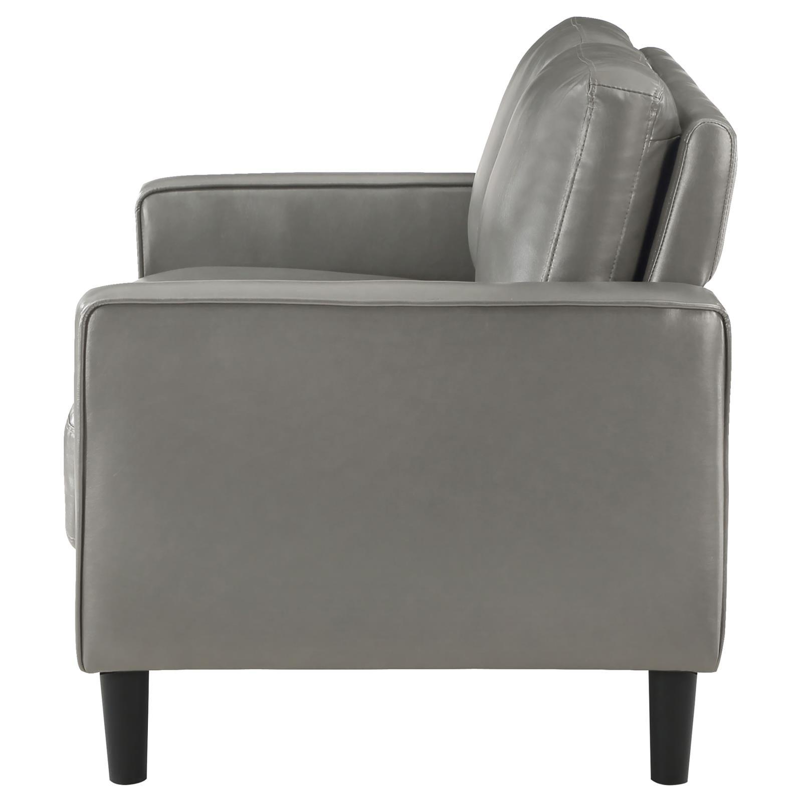 Top view of Ruth Loveseat cushions and seat depth