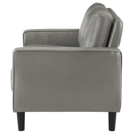 Top view of Ruth Loveseat cushions and seat depth