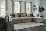 Bri Pewter Storage Ottoman by New Era, top view showing upholstery texture