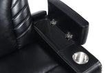 Top view of recliner footrest extended
