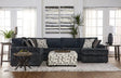 Galactic Charcoal sectional sofa main view