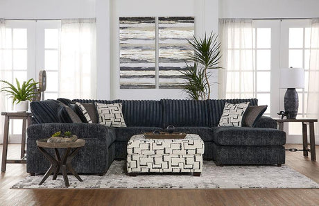 Galactic Charcoal sectional sofa main view