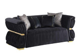 Anna Black Accent Chair styled in modern living room
