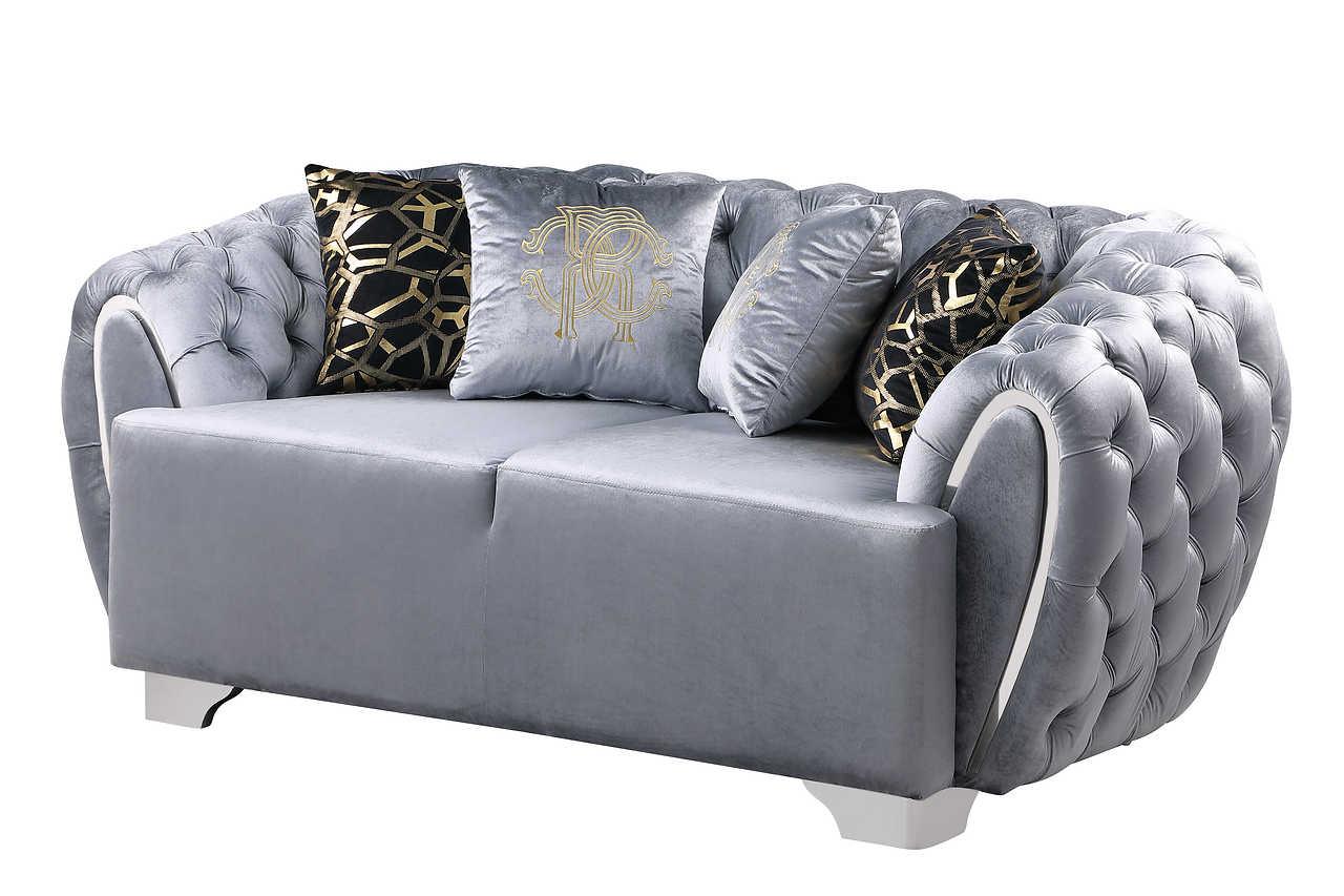 Mila Grey Chair in living room setting