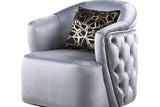 Detailed shot of Mila Grey Living Room Set armrest