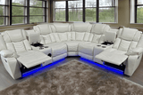 Sectional lounge area with reclined seats