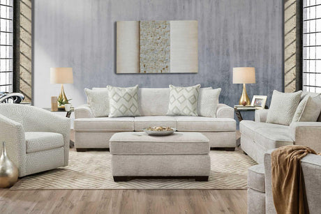Ritzy Cream Sofa and Loveseat set main front view