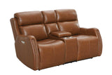 Victor loveseat console cupholders close-up
