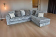 Rivera Grey Fabric sectional sofa main view