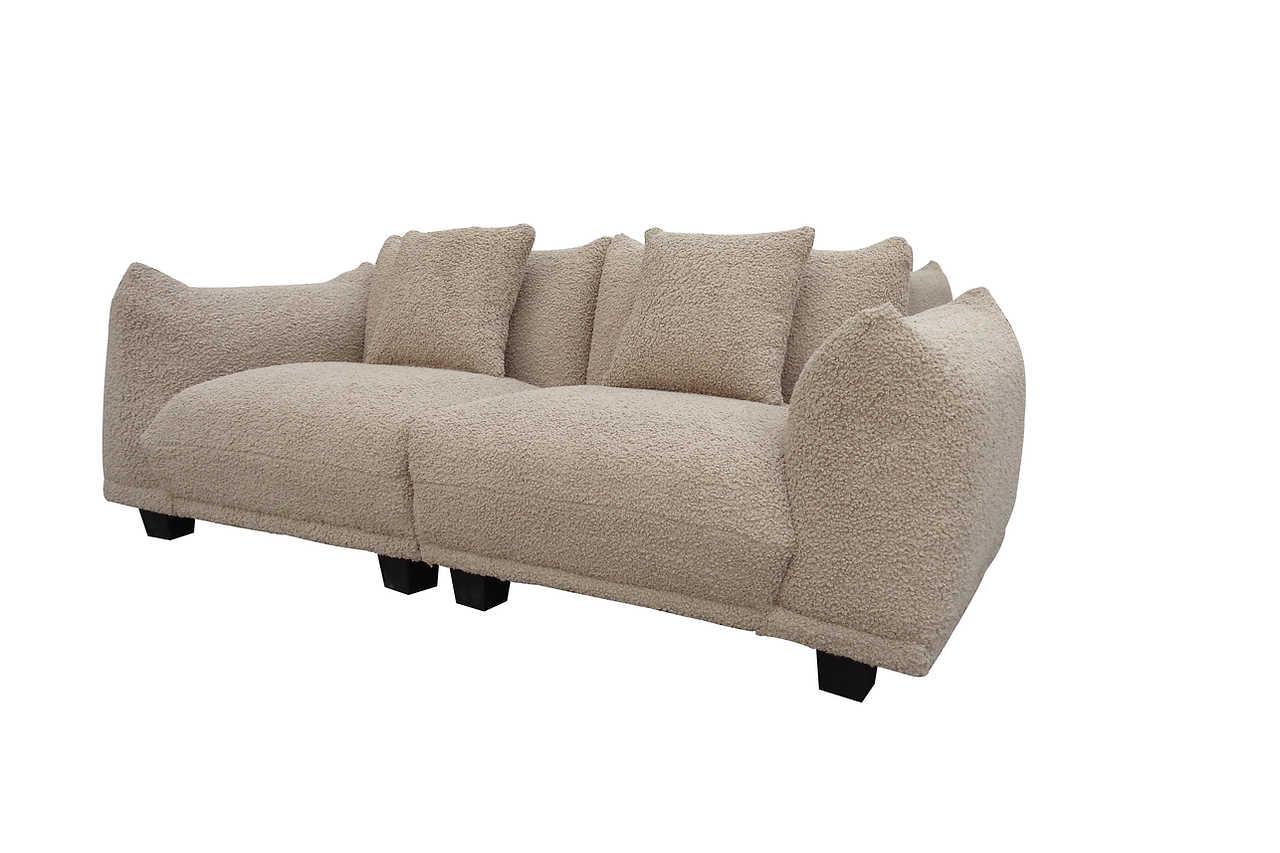 Front view of Homey Brown Living Room Set sofa and chair